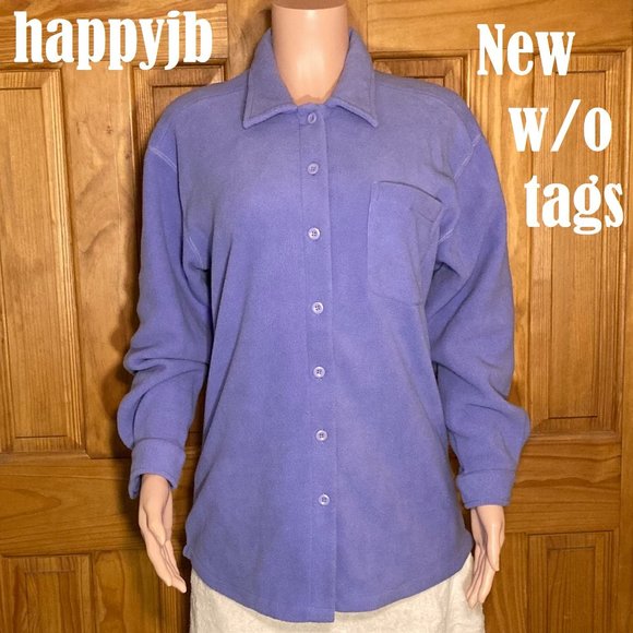 NWOT Vintage Hanes Her Way Fleece Top Size M - Picture 2 of 11